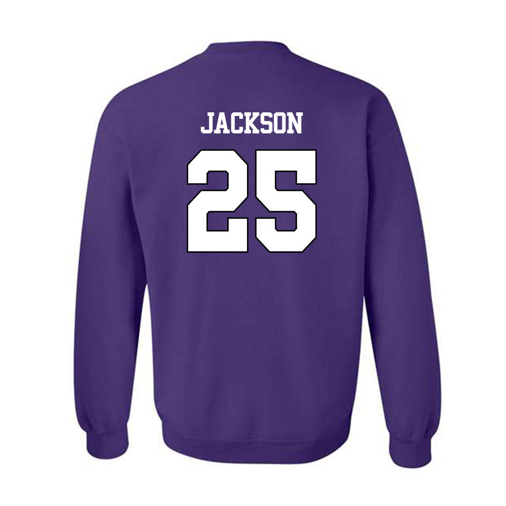 TCU - NCAA Football : Elijah Jackson - Classic Shersey Crewneck Sweatshirt-1