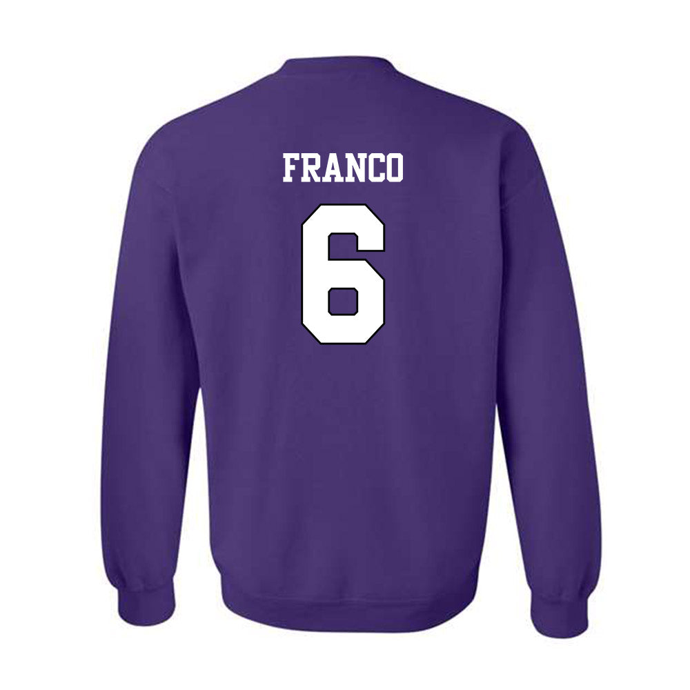 TCU - NCAA Baseball : Noah Franco - Classic Shersey Crewneck Sweatshirt-1
