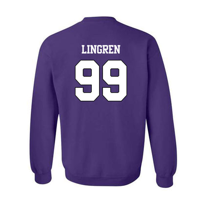 TCU - NCAA Football : Connor Lingren - Classic Shersey Crewneck Sweatshirt-1