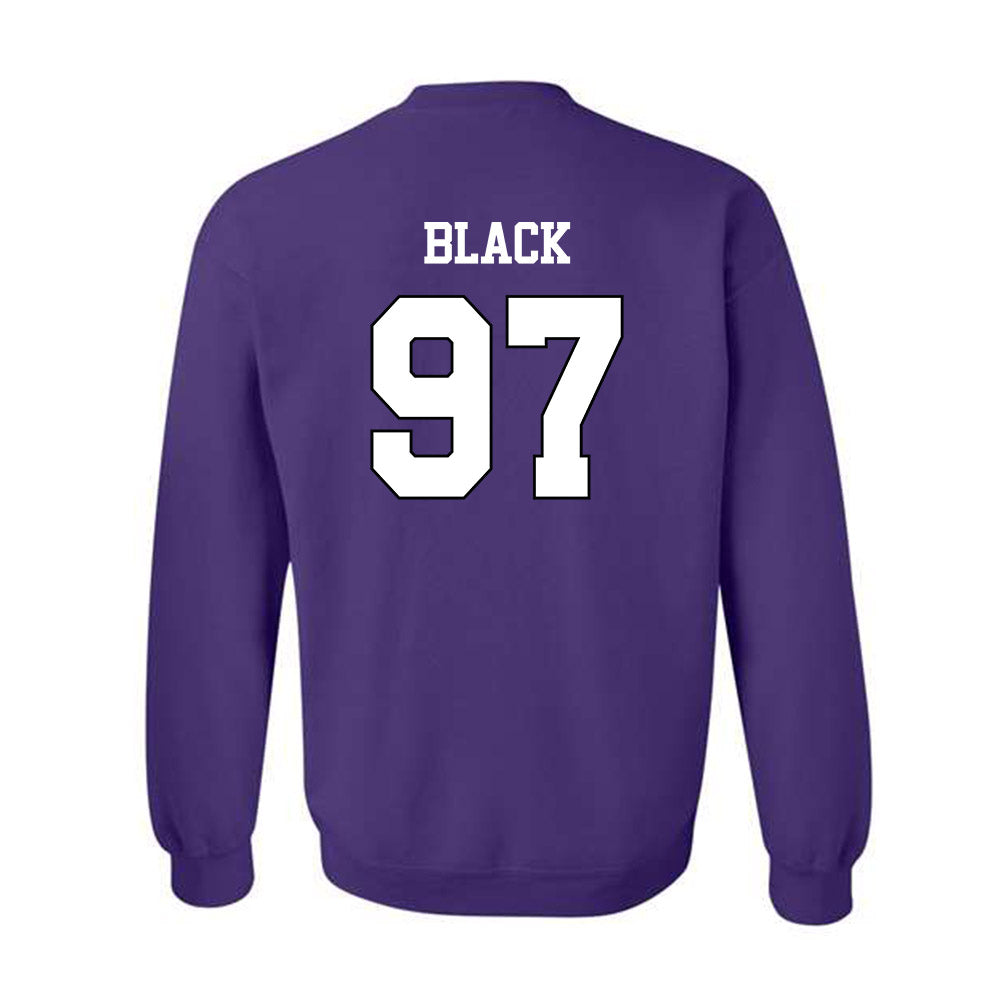 TCU - NCAA Football : Easton Black - Classic Shersey Crewneck Sweatshirt-1