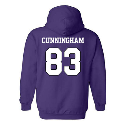 TCU - NCAA Football : Keagan Cunningham - Classic Shersey Hooded Sweatshirt-1