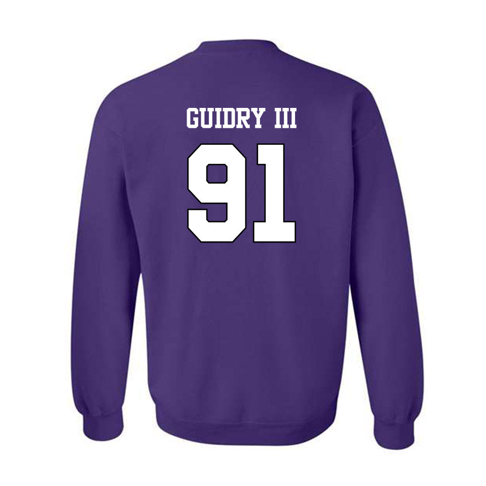 TCU - NCAA Football : Floyd Guidry III - Classic Shersey Crewneck Sweatshirt-1
