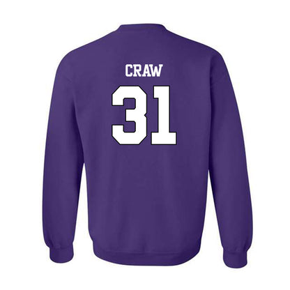 TCU - NCAA Football : Ethan Craw - Classic Shersey Crewneck Sweatshirt-1