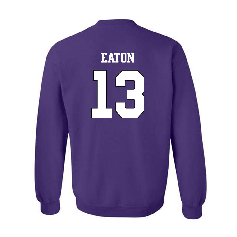 TCU - NCAA Baseball : Cole Eaton - Classic Shersey Crewneck Sweatshirt-1