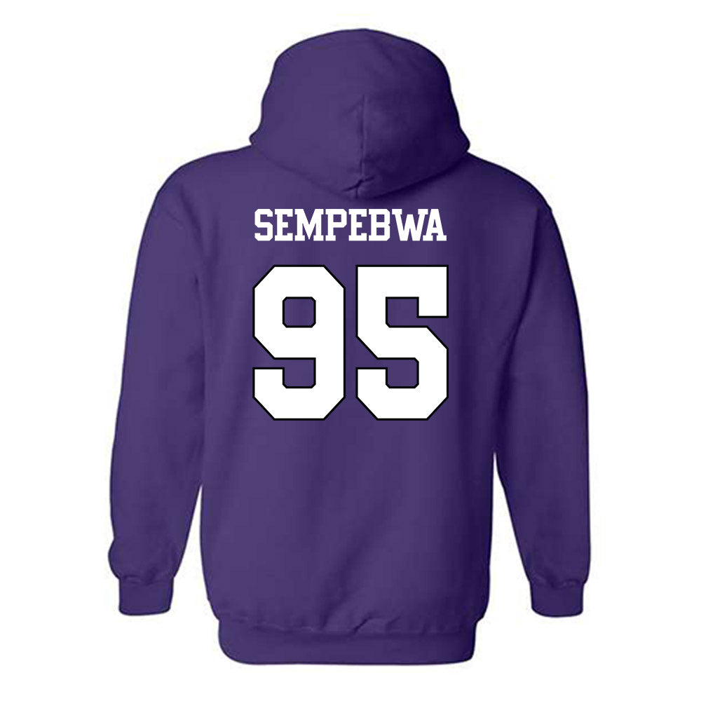 TCU - NCAA Football : Caleb Sempebwa - Classic Shersey Hooded Sweatshirt-1