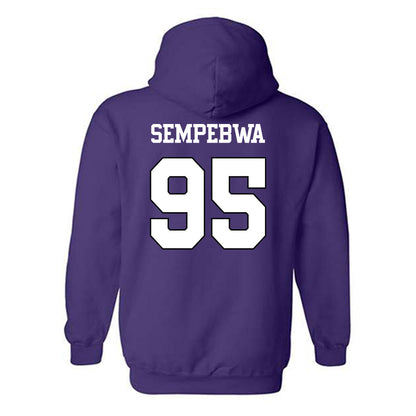 TCU - NCAA Football : Caleb Sempebwa - Classic Shersey Hooded Sweatshirt-1