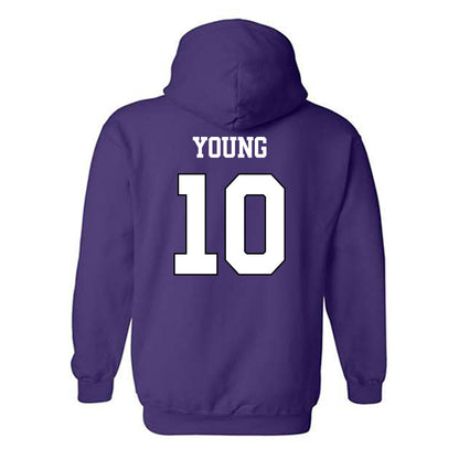 TCU - NCAA Women's Volleyball : Mikala Young - Classic Shersey Hooded Sweatshirt-1