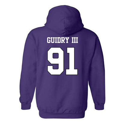 TCU - NCAA Football : Floyd Guidry III - Classic Shersey Hooded Sweatshirt-1