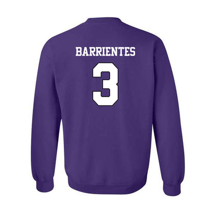 TCU - NCAA Baseball : Aiden Barrientes - Classic Shersey Crewneck Sweatshirt-1