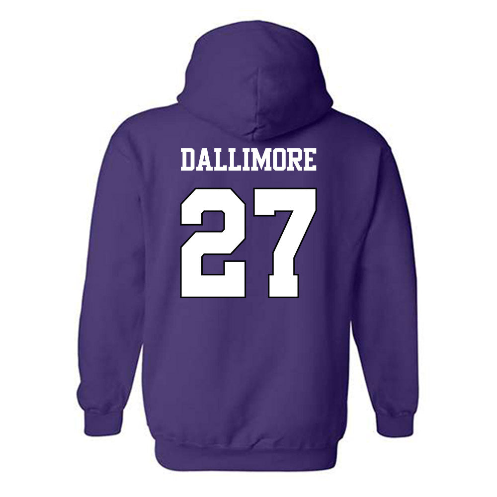 TCU - NCAA Baseball : Brady Dallimore - Classic Shersey Hooded Sweatshirt-1