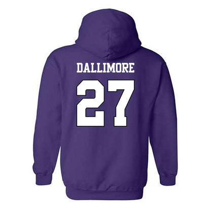 TCU - NCAA Baseball : Brady Dallimore - Classic Shersey Hooded Sweatshirt-1
