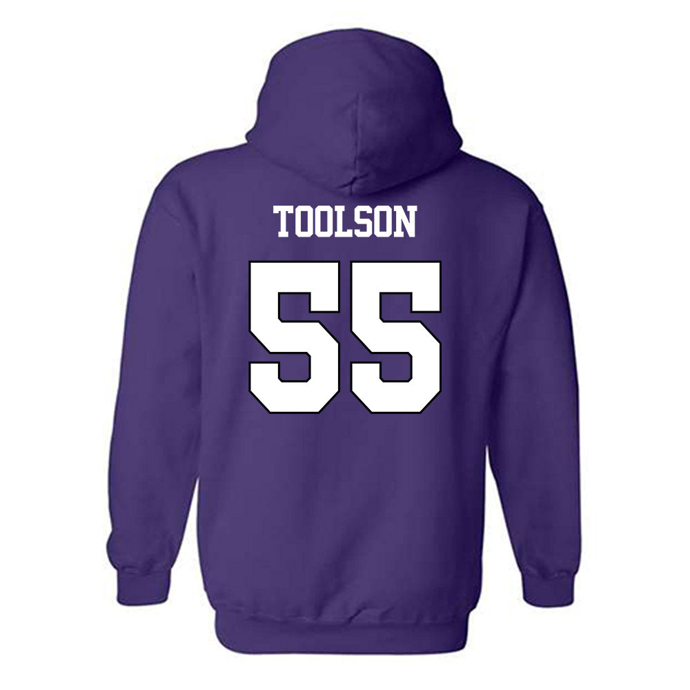TCU - NCAA Men's Basketball : Tanner Toolson - Classic Shersey Hooded Sweatshirt-1