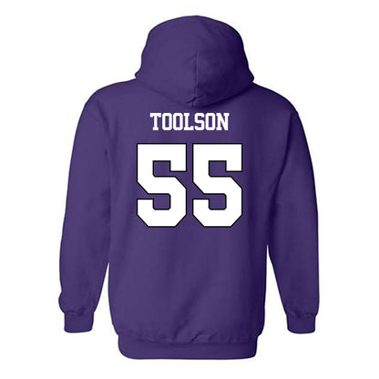 TCU - NCAA Men's Basketball : Tanner Toolson - Classic Shersey Hooded Sweatshirt-1