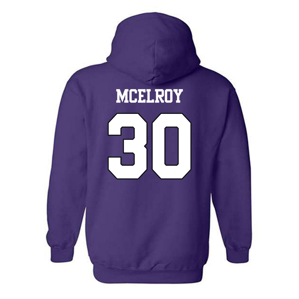 TCU - NCAA Men's Basketball : Drew McElroy - Classic Shersey Hooded Sweatshirt-1