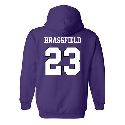 TCU - NCAA Baseball : Mason Brassfield - Classic Shersey Hooded Sweatshirt-1