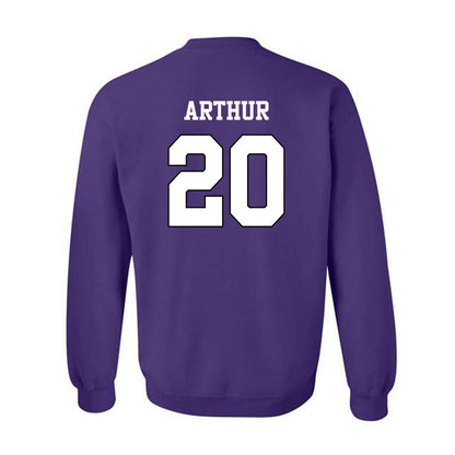 TCU - NCAA Baseball : Jack Arthur - Classic Shersey Crewneck Sweatshirt-1