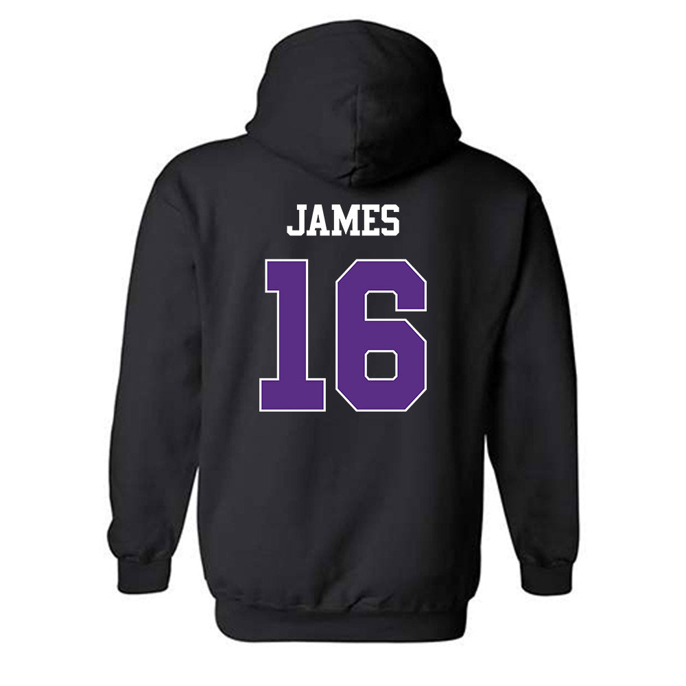 TCU - NCAA Football : Braylon James - Classic Shersey Hooded Sweatshirt-1