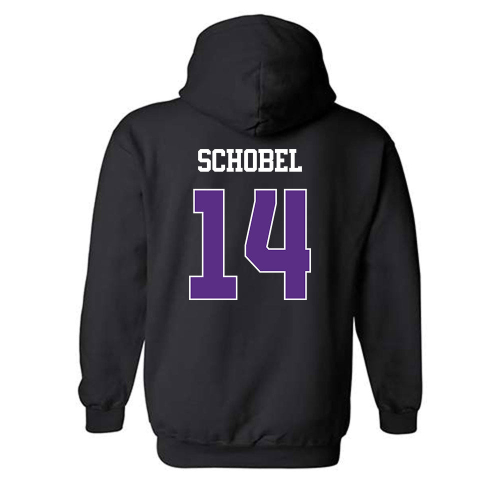 TCU - NCAA Football : John Schobel - Classic Shersey Hooded Sweatshirt-1