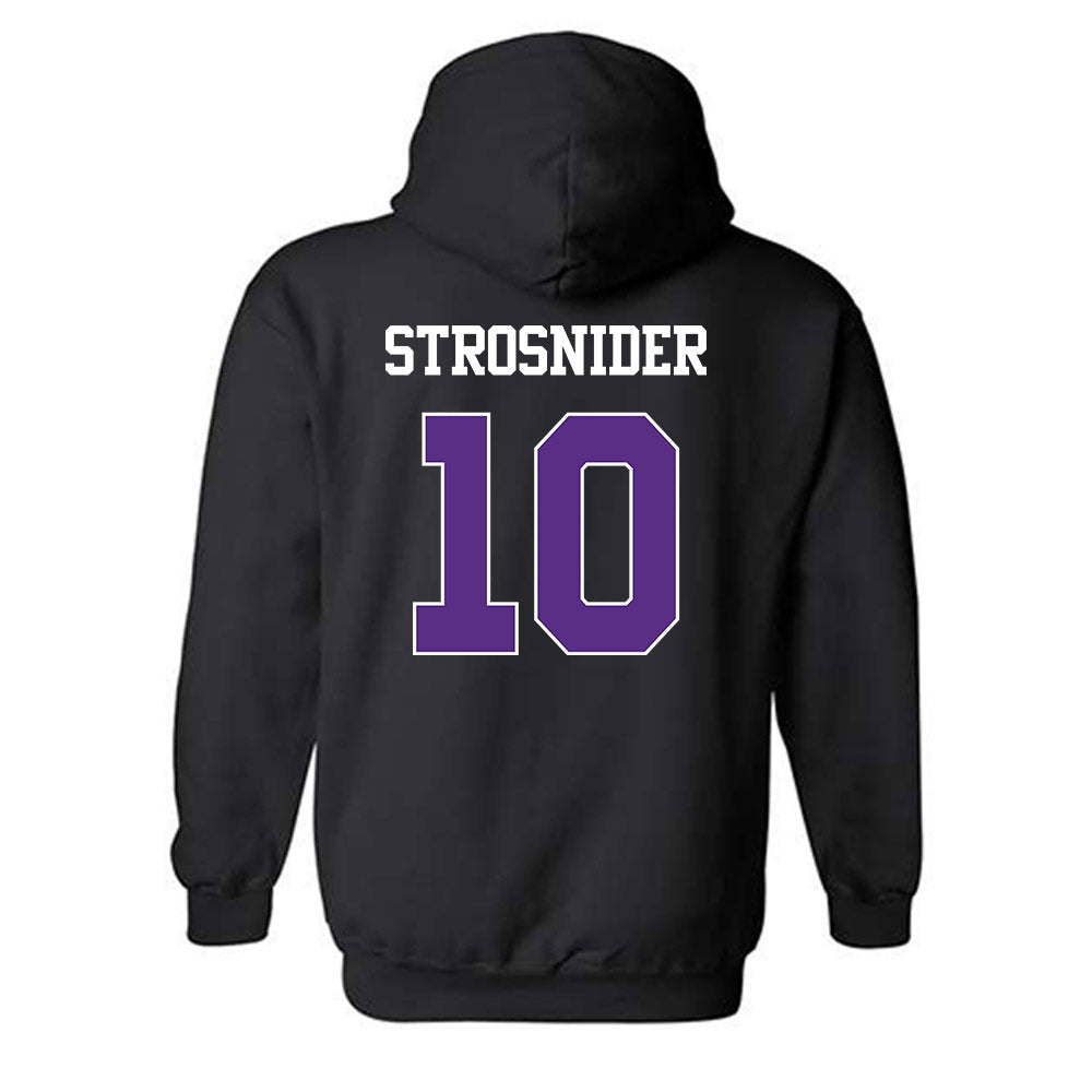 TCU - NCAA Baseball : Sawyer Strosnider - Classic Shersey Hooded Sweatshirt-1
