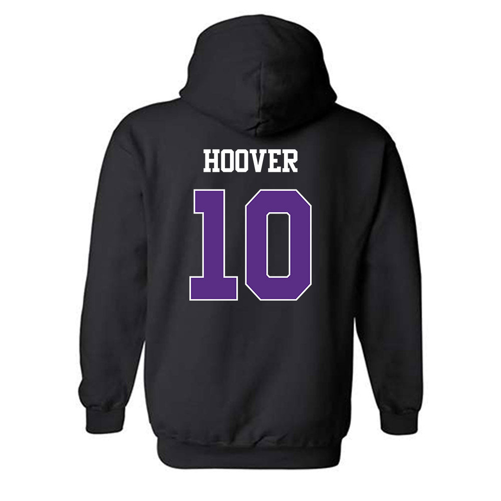 TCU - NCAA Football : Josh Hoover - Classic Shersey Hooded Sweatshirt-1