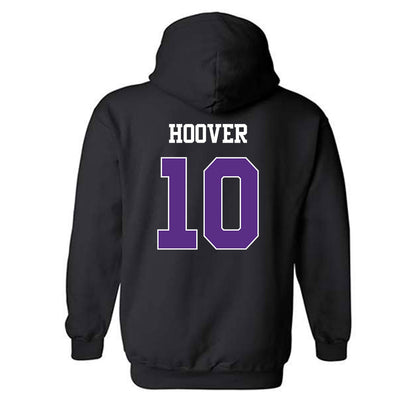 TCU - NCAA Football : Josh Hoover - Classic Shersey Hooded Sweatshirt-1