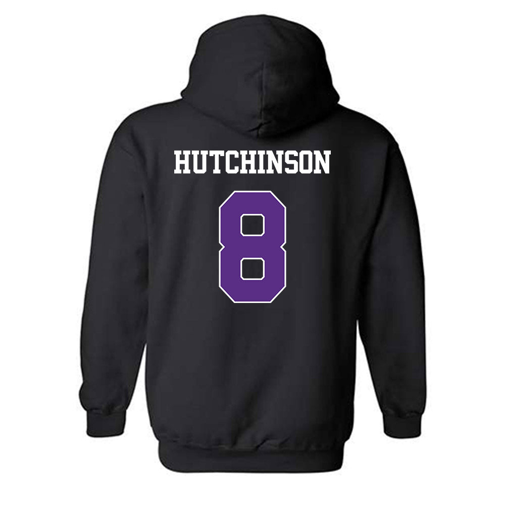 TCU - NCAA Baseball : Lane Hutchinson - Classic Shersey Hooded Sweatshirt-1