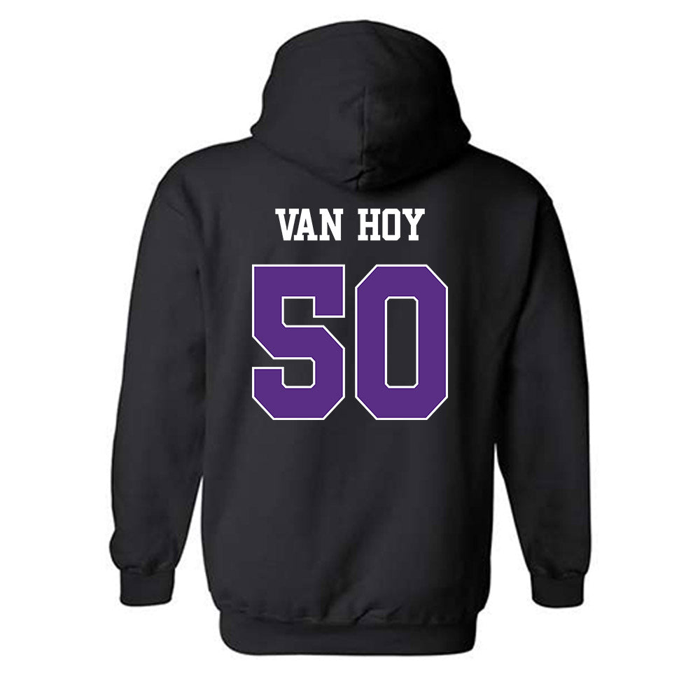 TCU - NCAA Football : Witten Van Hoy - Classic Shersey Hooded Sweatshirt-1
