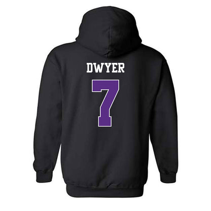 TCU - NCAA Football : Jordan Dwyer - Classic Shersey Hooded Sweatshirt-1
