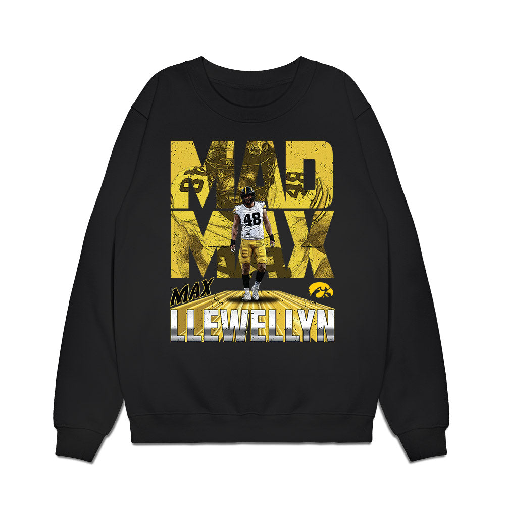 Iowa - NCAA Football : Max Llewellyn - Collage Premium Crewneck Sweatshirt-0