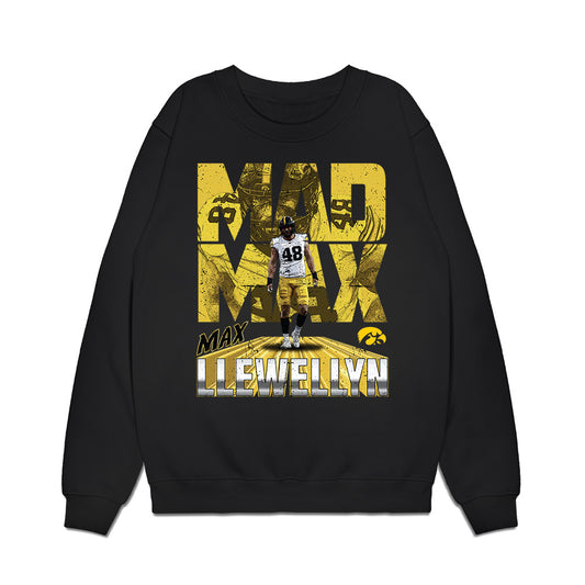 Iowa - NCAA Football : Max Llewellyn - Collage Premium Crewneck Sweatshirt-0