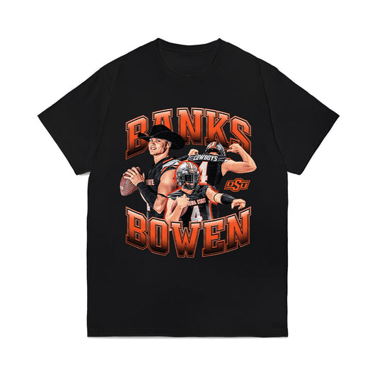 Oklahoma State - NCAA Football : Banks Bowen - Collage Comfort Colors T-Shirt-0