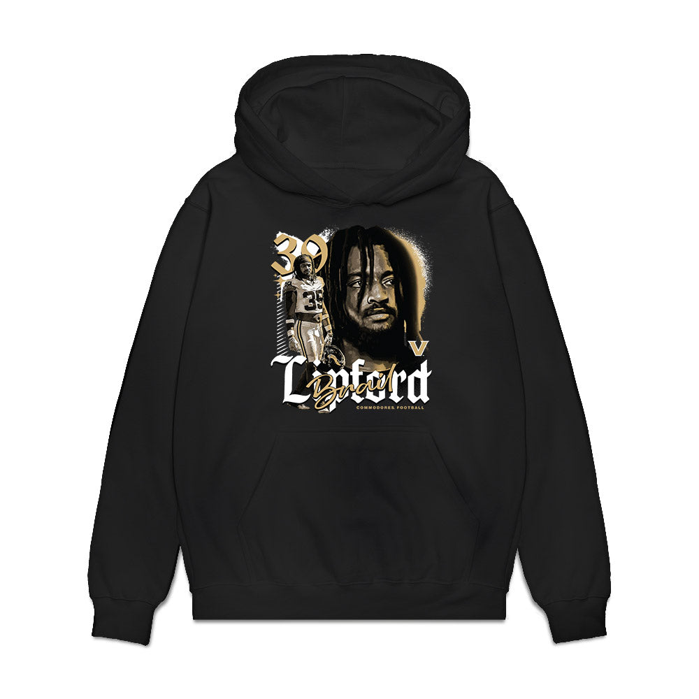 Vanderbilt - NCAA Football : Brail Lipford - Collage Premium Hooded Sweatshirt-0