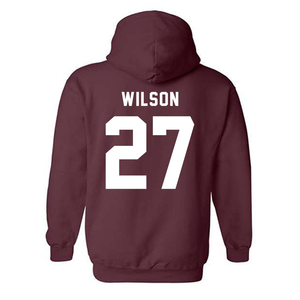 Texas A&M - NCAA Women's Soccer : Hayden Wilson - Sports Shersey Hooded Sweatshirt-1