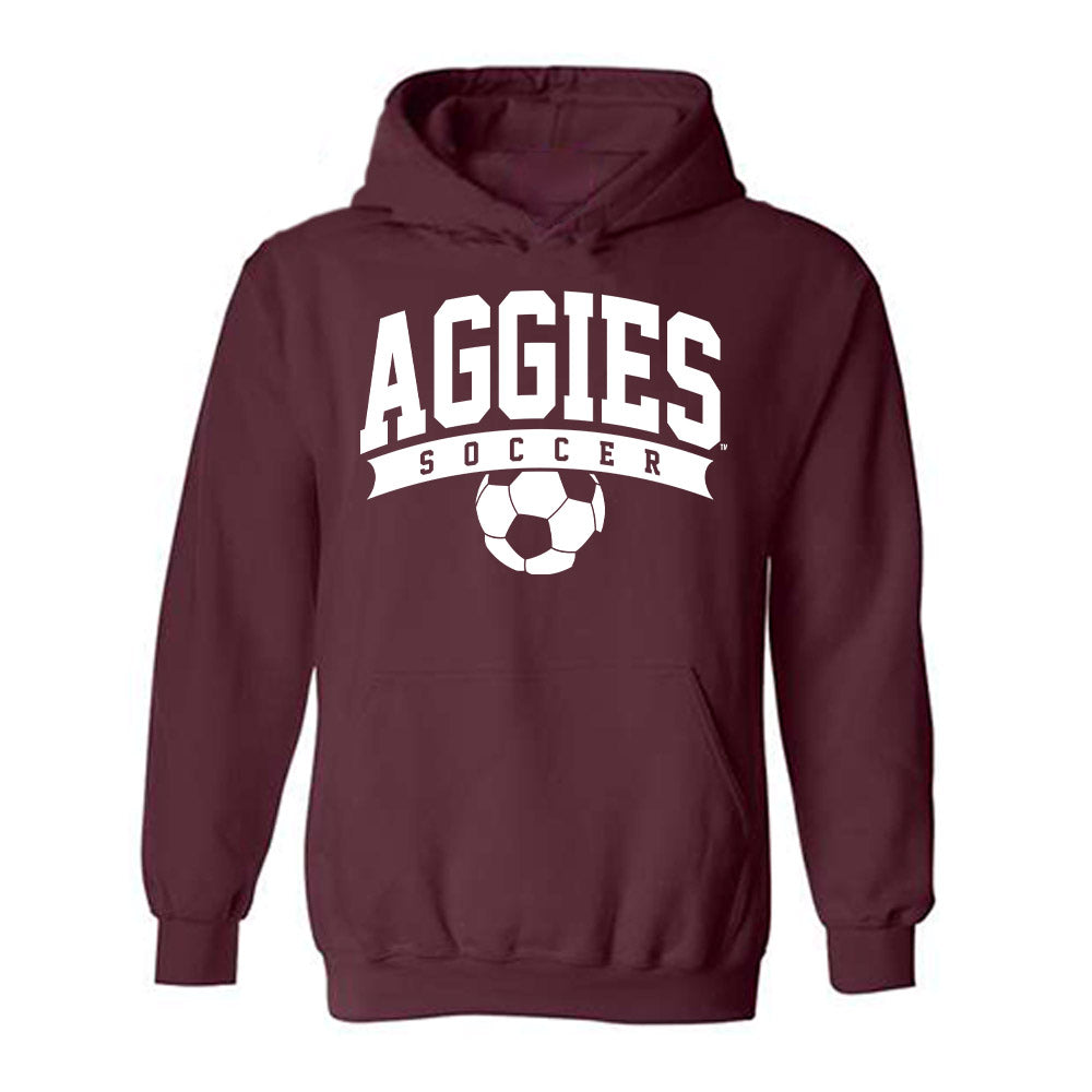 Texas A&M - NCAA Women's Soccer : Eloise Descheneaux - Sports Shersey Hooded Sweatshirt-0
