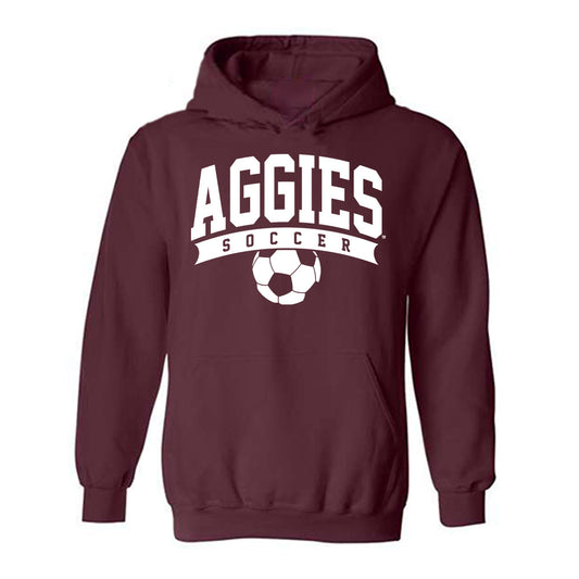 Texas A&M - NCAA Women's Soccer : Erica Defferding - Sports Shersey Hooded Sweatshirt-0
