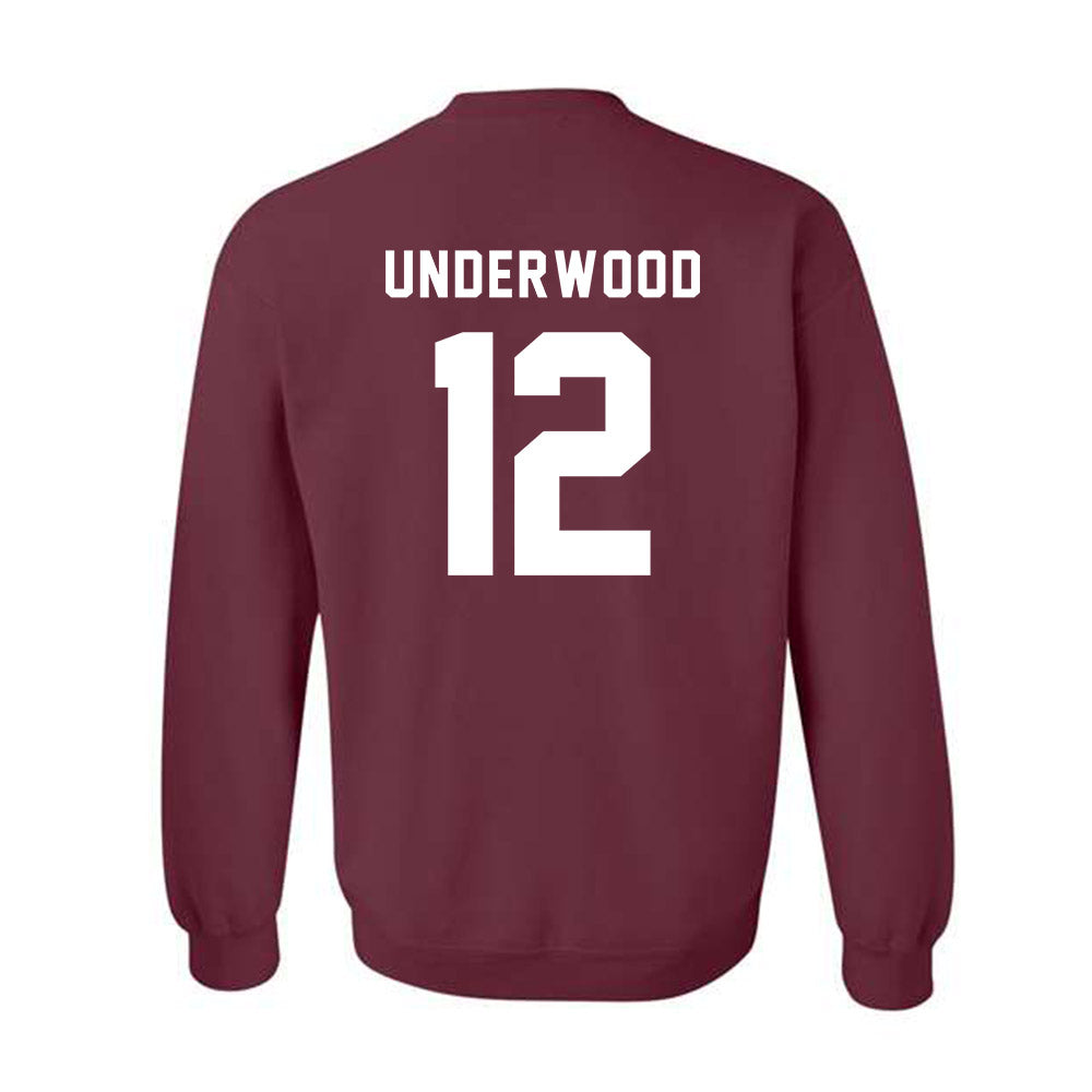 Texas A&M - NCAA Women's Volleyball : Ava Underwood - Sports Shersey Crewneck Sweatshirt-1