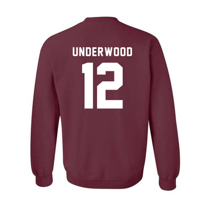 Texas A&M - NCAA Women's Volleyball : Ava Underwood - Sports Shersey Crewneck Sweatshirt-1