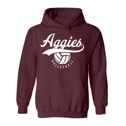 Texas A&M - NCAA Women's Volleyball : Taryn Morris - Sports Shersey Hooded Sweatshirt-0
