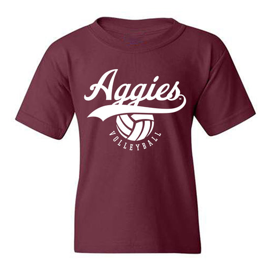 Texas A&M - NCAA Women's Volleyball : Tatum Thomas - Sports Shersey Youth T-Shirt-0