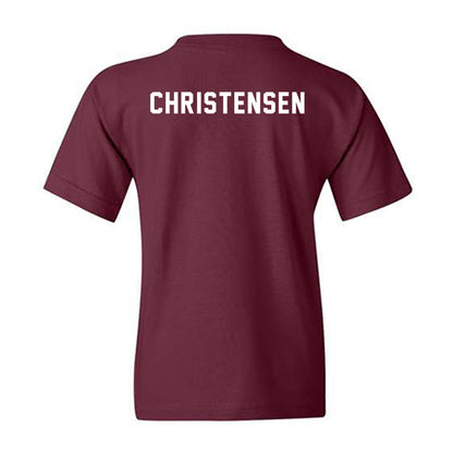 Texas A&M - NCAA Equestrian : Cara Christensen - Sports Shersey Youth T-Shirt-1