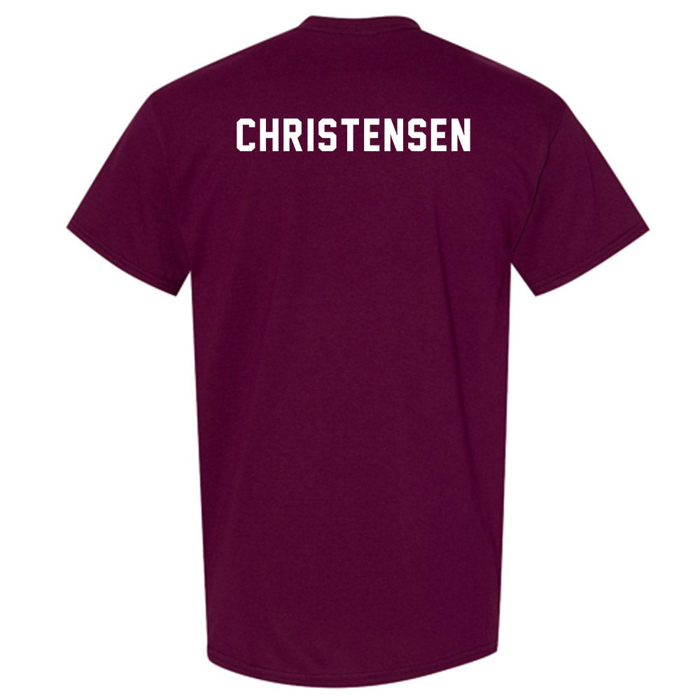 Texas A&M - NCAA Equestrian : Cara Christensen - Sports Shersey T-Shirt-1