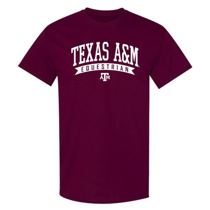 Texas A&M - NCAA Equestrian : Brooke Hudson - Sports Shersey T-Shirt-0