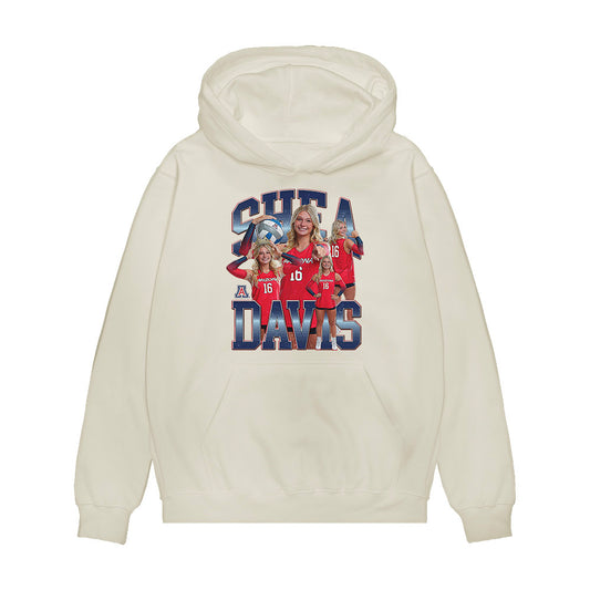 Arizona - NCAA Women's Volleyball : Shea Davis - Collage Premium Hooded Sweatshirt-0