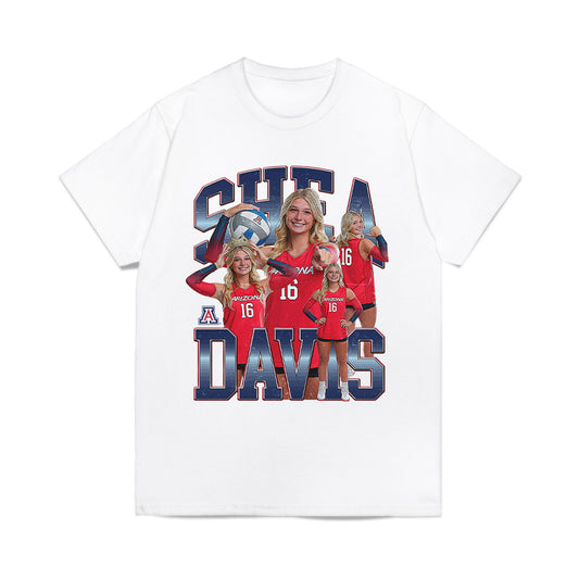 Arizona - NCAA Women's Volleyball : Shea Davis - Collage Comfort Colors T-Shirt-0