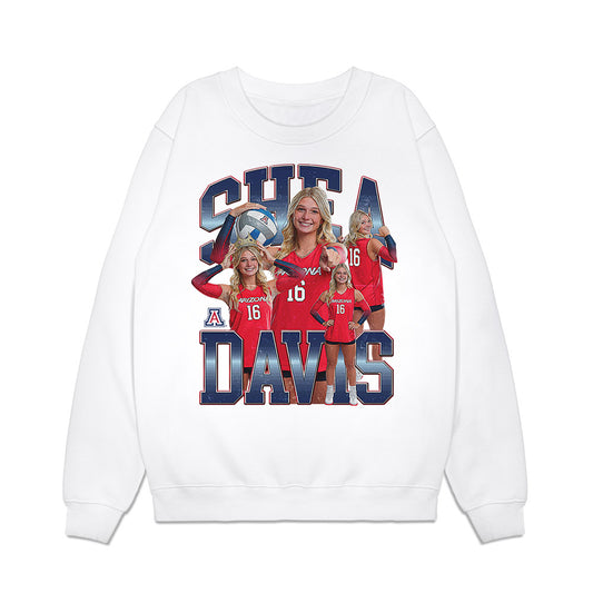 Arizona - NCAA Women's Volleyball : Shea Davis - Collage Premium Crewneck Sweatshirt-0
