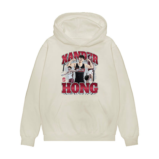 Stanford - NCAA Men's Gymnastics : Xander Hong - Collage Premium Hooded Sweatshirt-0