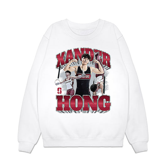 Stanford - NCAA Men's Gymnastics : Xander Hong - Collage Premium Crewneck Sweatshirt-0