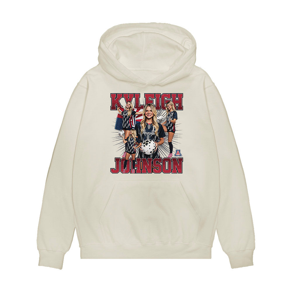 Arizona - NCAA Women's Soccer : Kyleigh Johnson - Collage Premium Hooded Sweatshirt-0