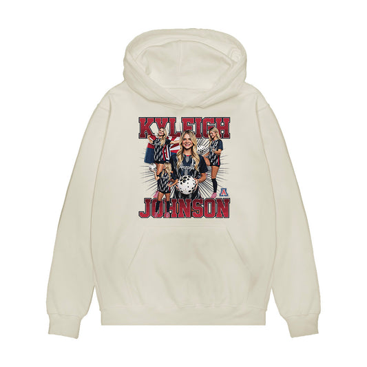 Arizona - NCAA Women's Soccer : Kyleigh Johnson - Collage Premium Hooded Sweatshirt-0
