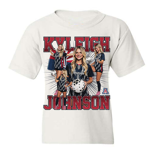 Arizona - NCAA Women's Soccer : Kyleigh Johnson - Collage Youth T-Shirt-0